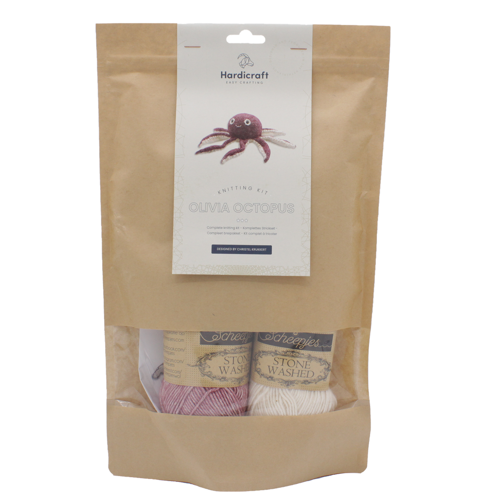DIY Knitting Kit - Olivia Octopus