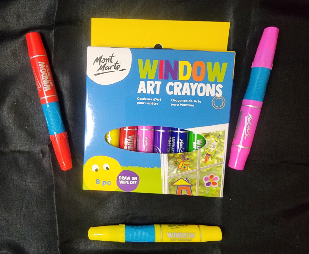 Mont Marte Window Art Crayons 8pc