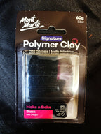 Mont Marte Make n Bake Polymer Clay 60g - Black