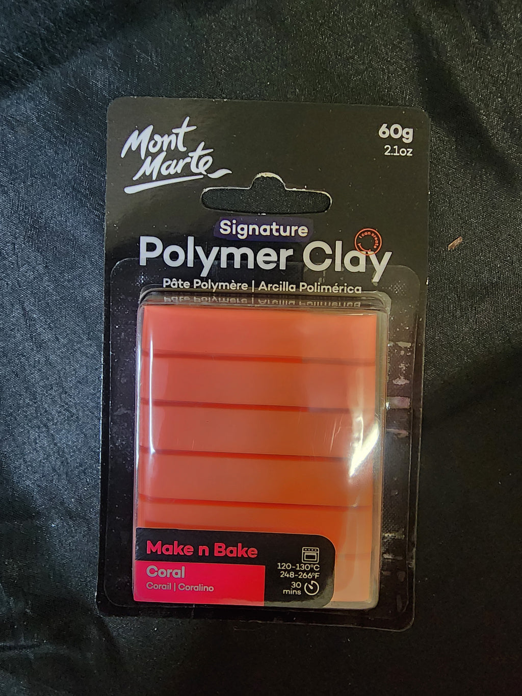 Mont Marte Make n Bake Polymer Clay 60g - Coral