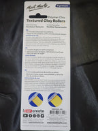 Mont Marte Polymer Clay Roller Textured 2pc