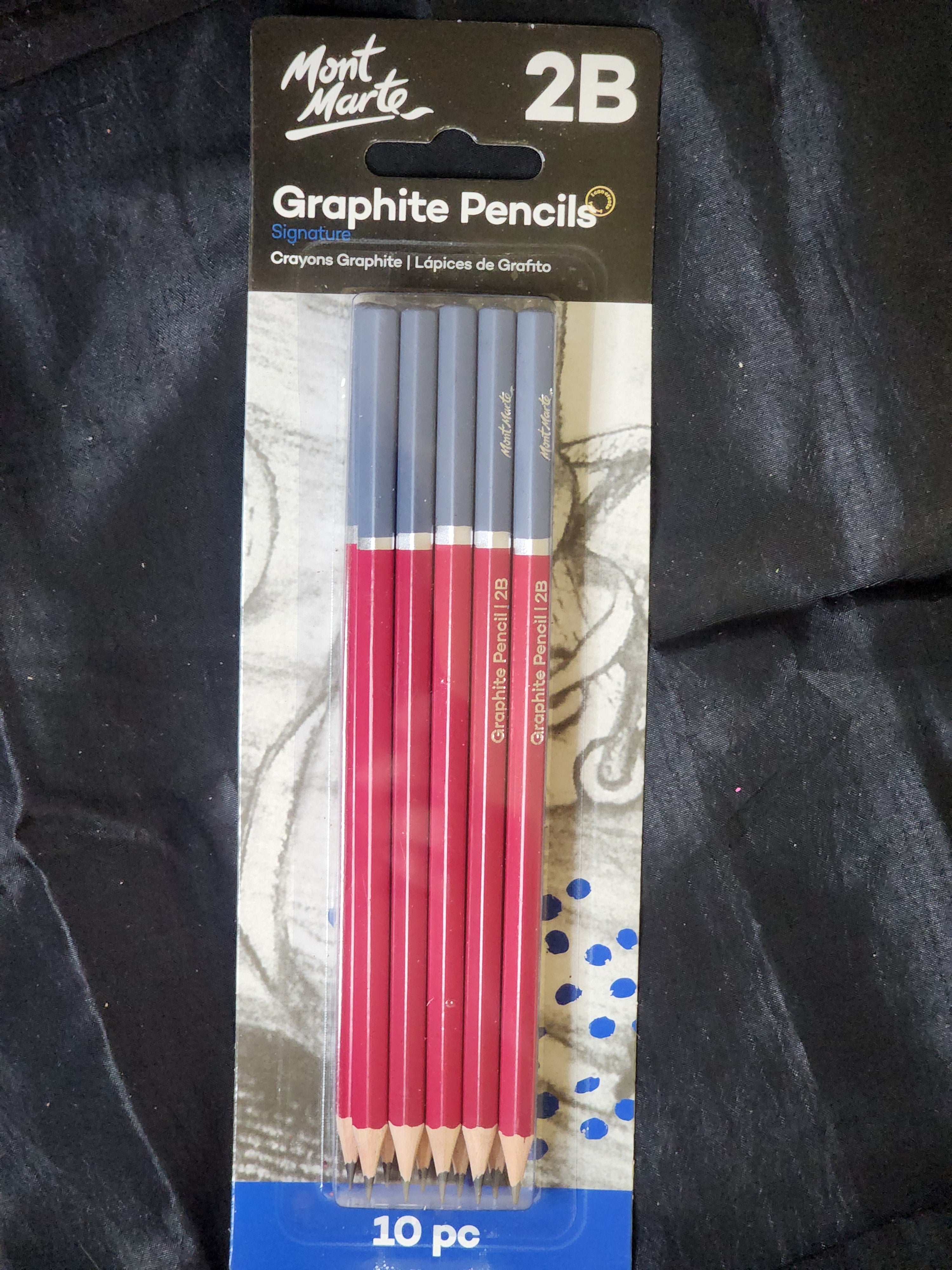 Mont Marte Graphite Pencils 2B 10pc