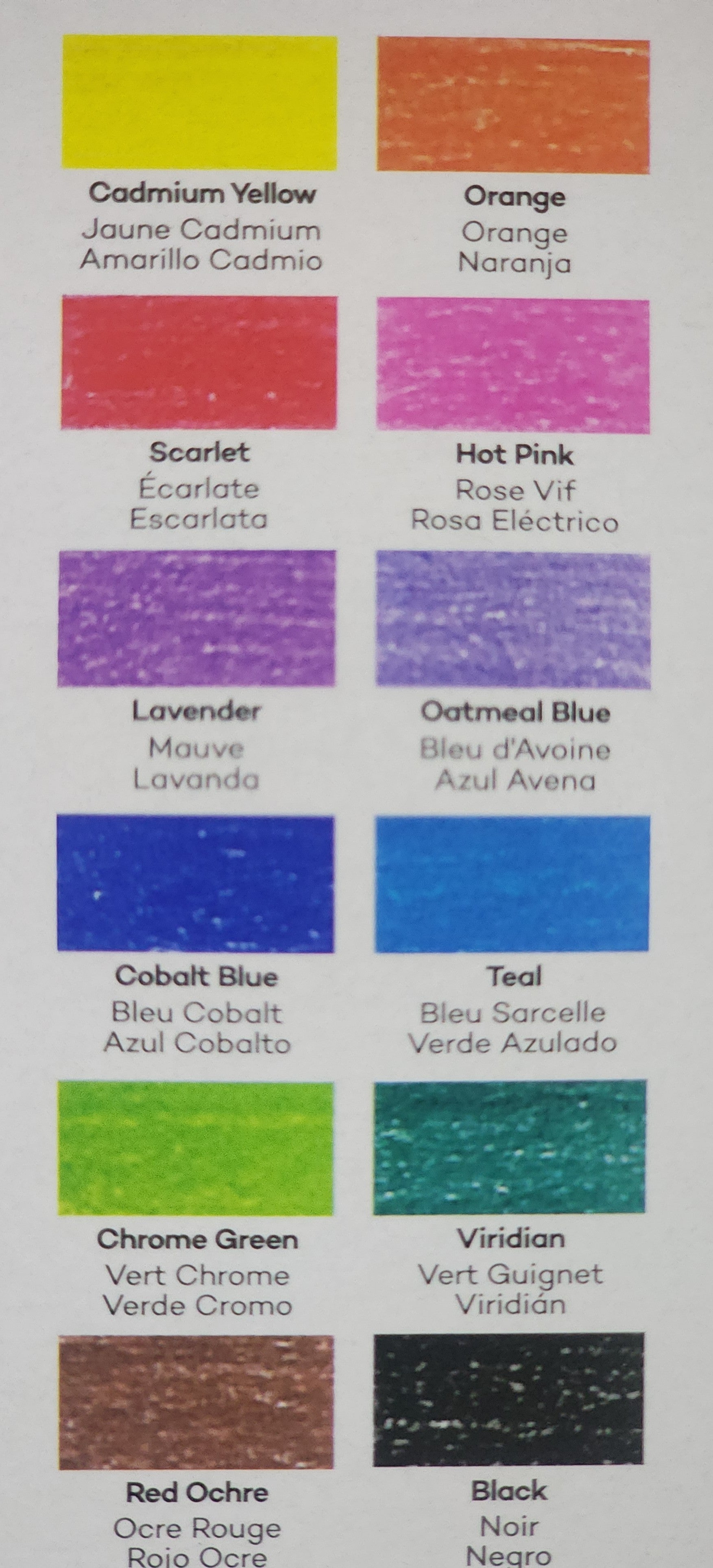 Mont Marte Colour Pencils 12pc