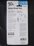 Mont Marte Water Brush Set Round F/M/B 3pc