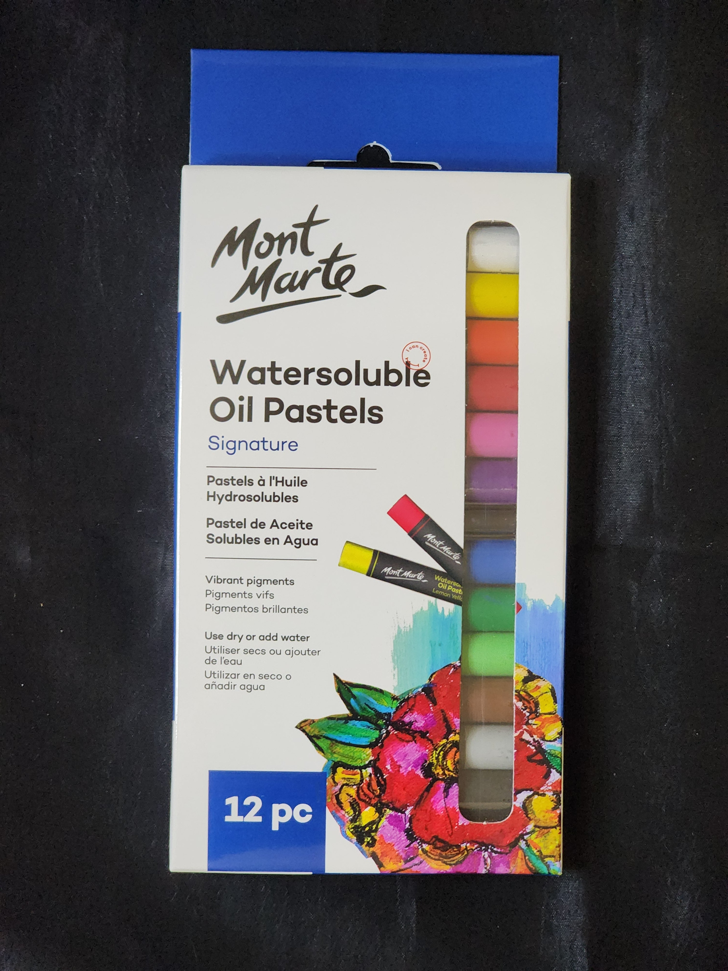 Mont Marte Watersoluble Oil Pastels 12pc
