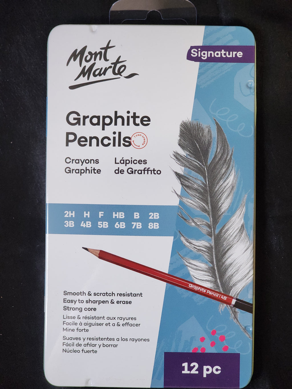 Mont Marte Graphite Pencils 12pc