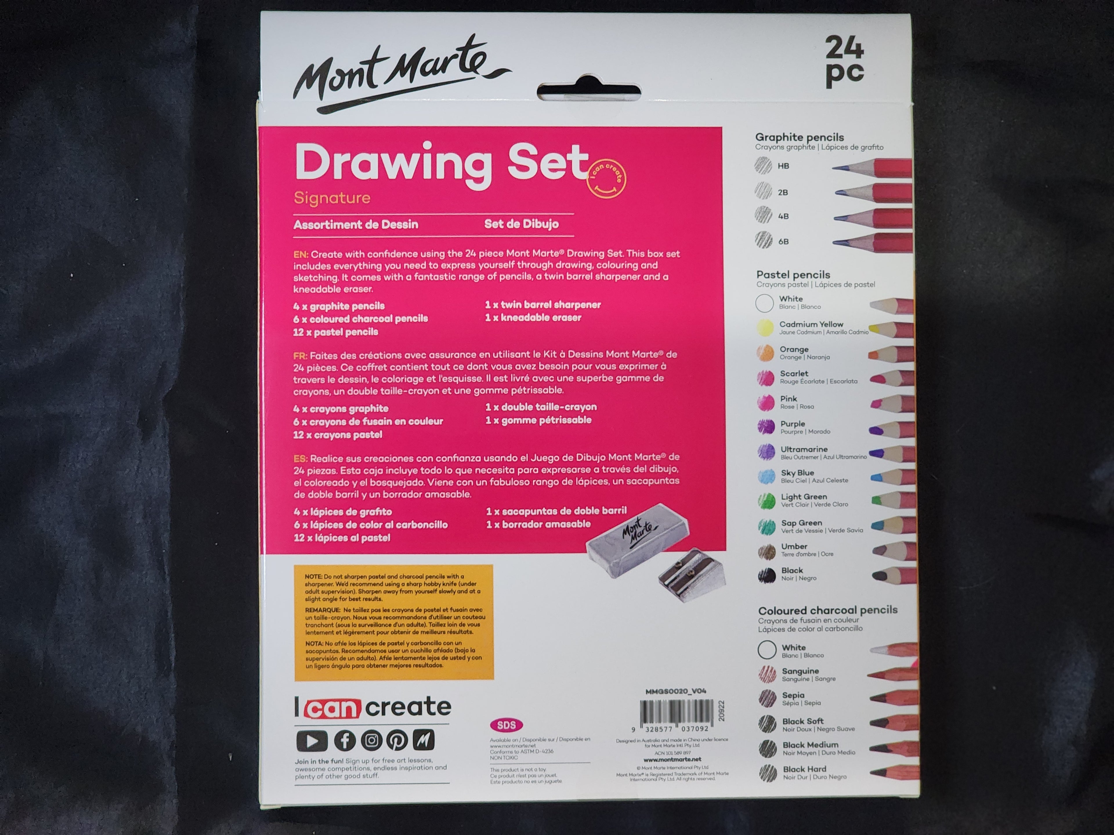 Mont Marte Drawing Set 24pc