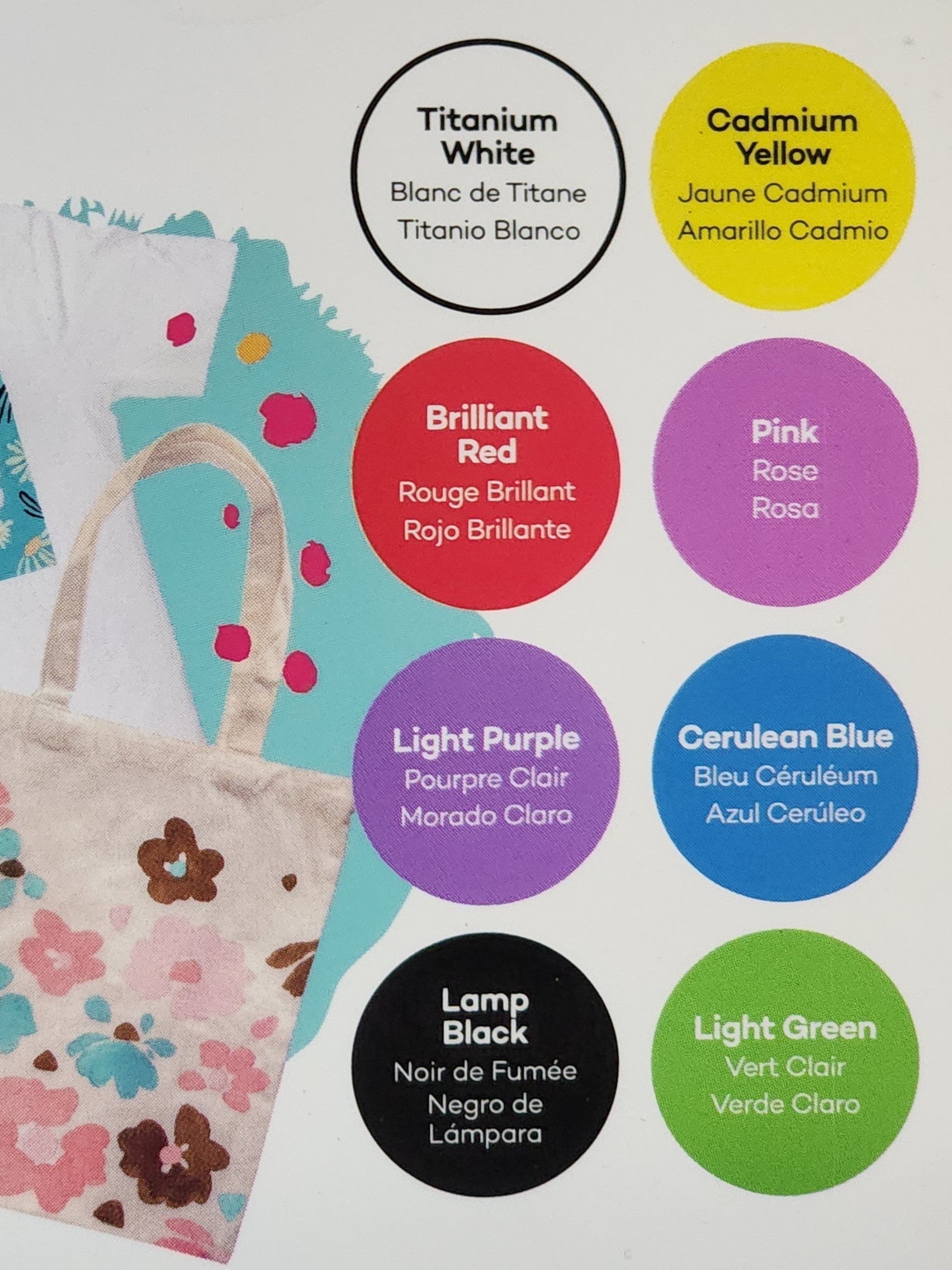 Mont Marte Fabric Paint Set 8pc x 20ml
