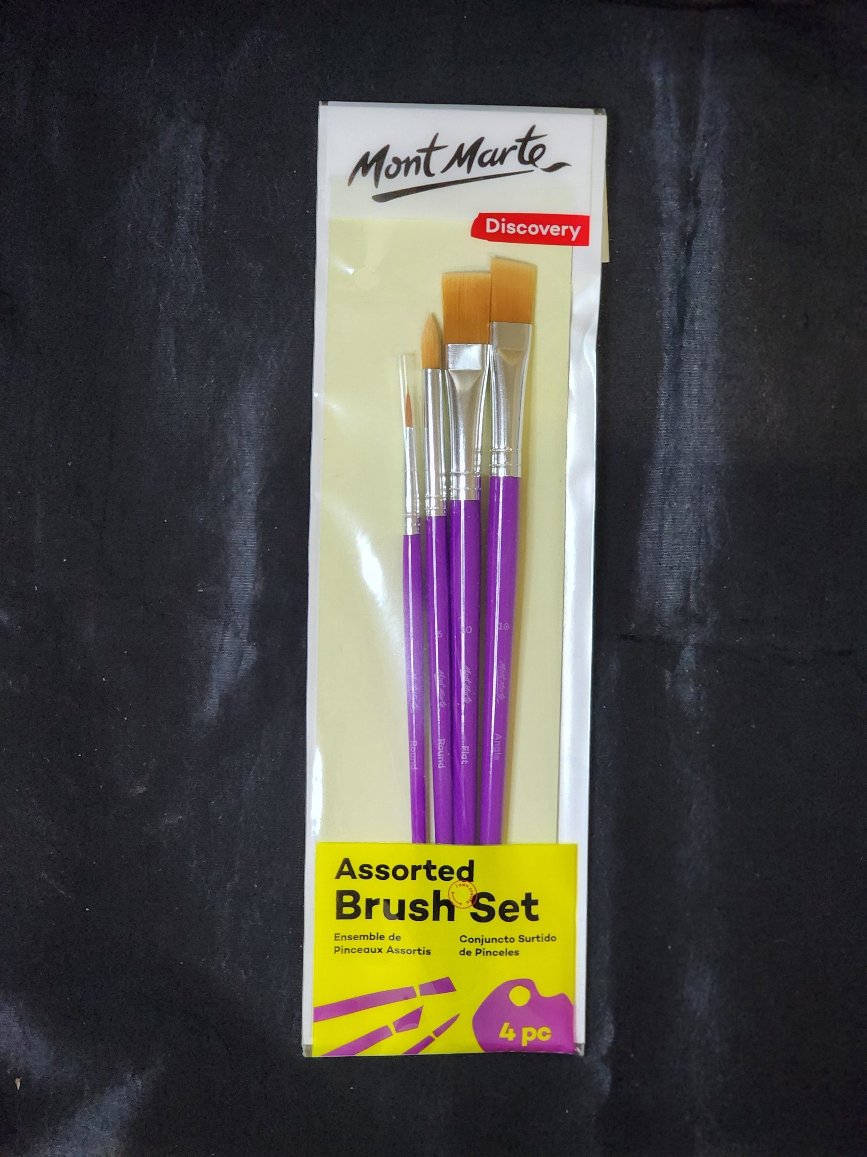 Mont Marte Assorted Brush Set 4pc