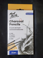 Mont Marte Charcoal Pencils 12pc