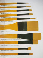 Mont Marte Brush Set in Wallet 11pc - Acrylic