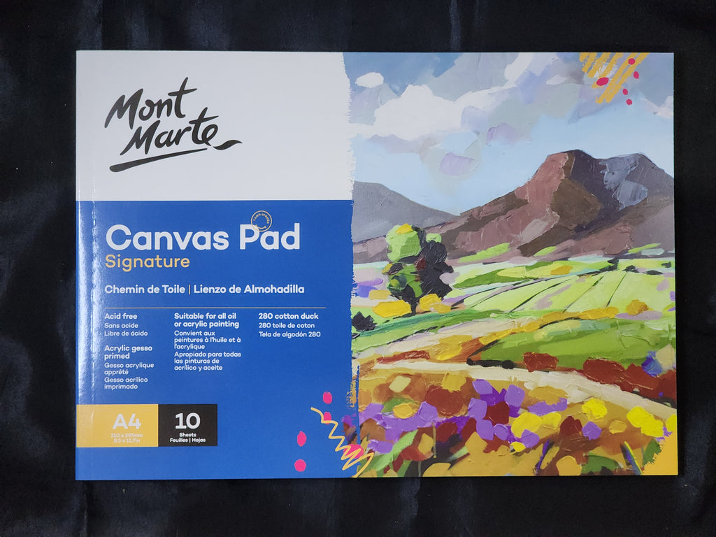 Mont Marte Canvas Pad A4 10 Sheets