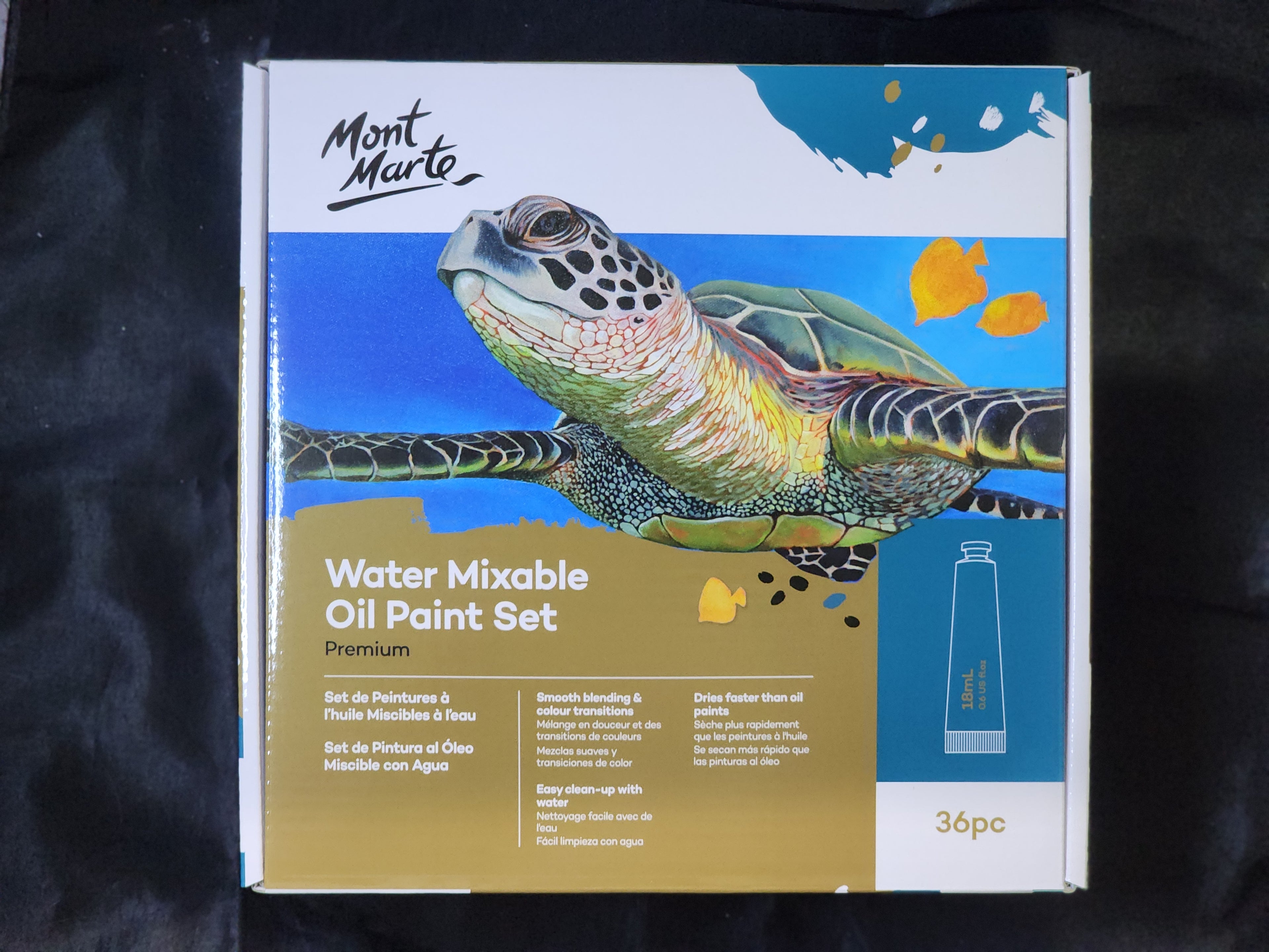 Mont Marte Water Mixable Oil Paint Set 36pc x 18ml