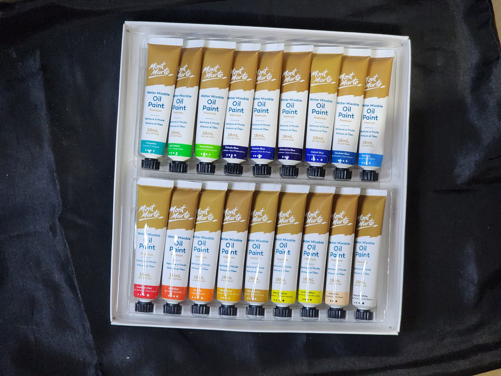 Mont Marte Water Mixable Oil Paint Set 36pc x 18ml