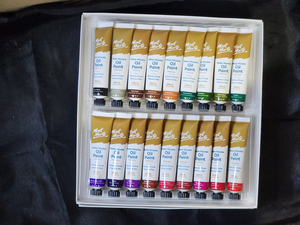Mont Marte Water Mixable Oil Paint Set 36pc x 18ml