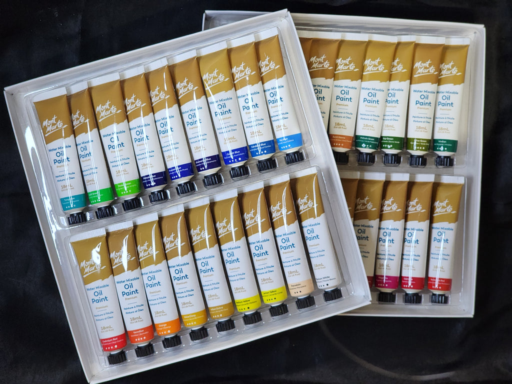 Mont Marte Water Mixable Oil Paint Set 36pc x 18ml