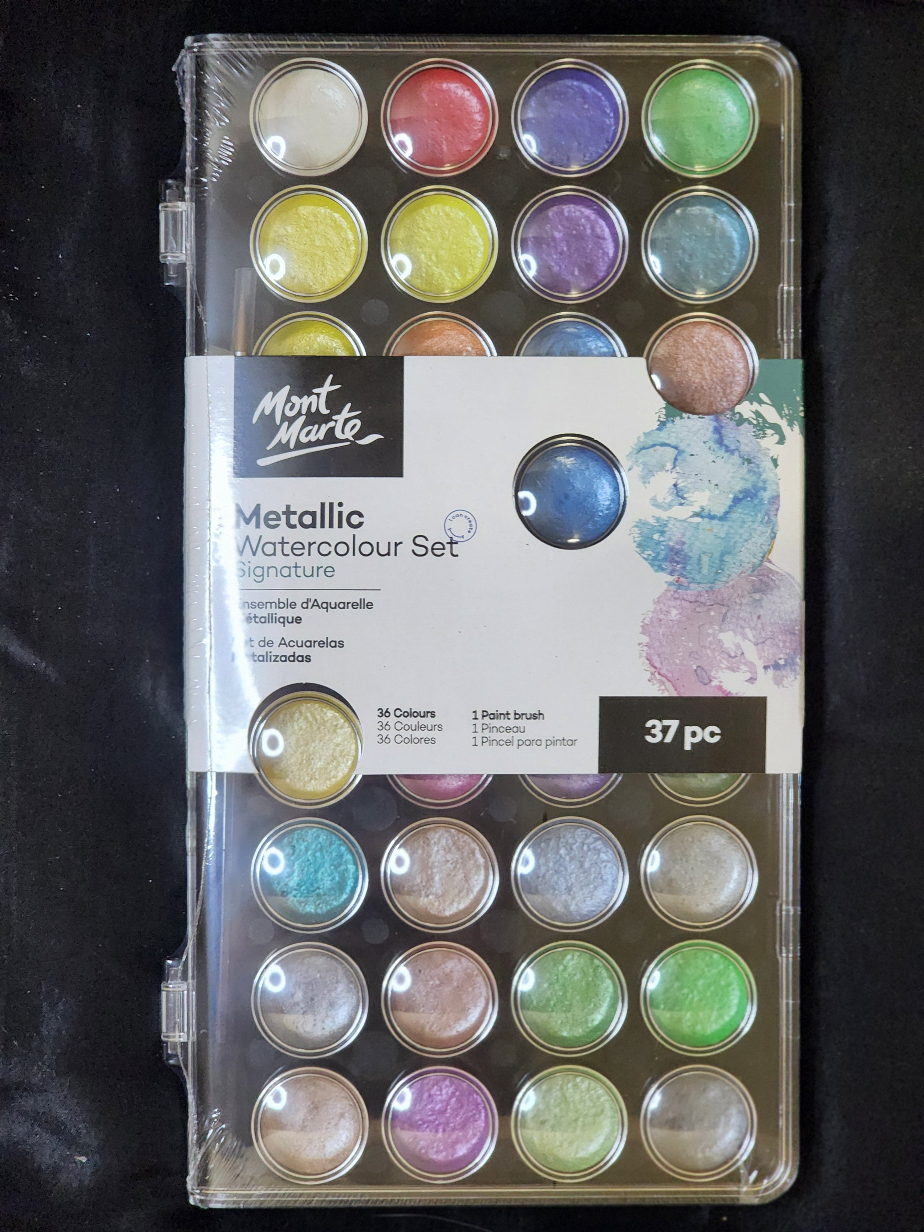 Mont Marte Metallic Watercolour Cake Set 37pc