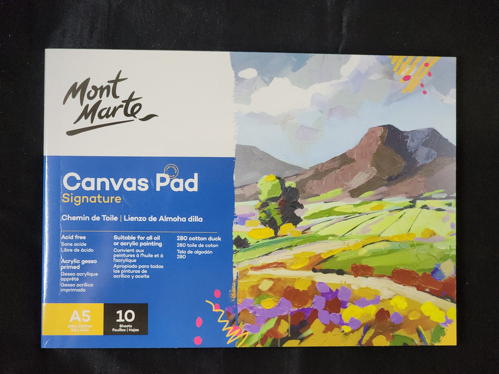 Mont Marte Canvas Pad A5 10 Sheets