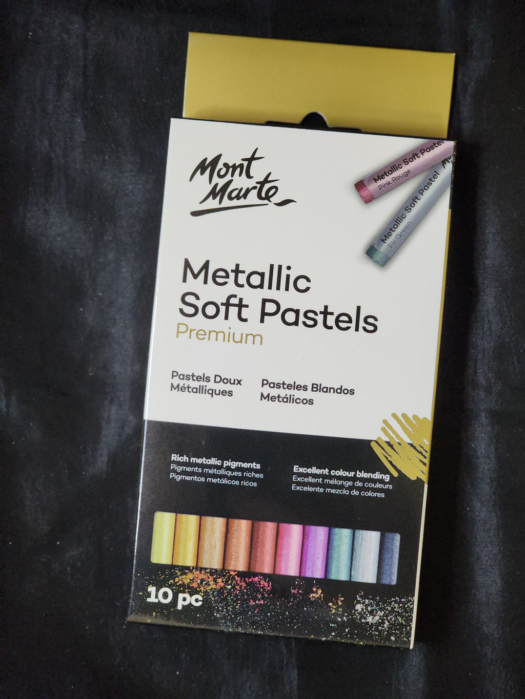 Mont Marte Metallic Soft Pastels 10pc