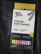 Mont Marte Metallic Soft Pastels 10pc
