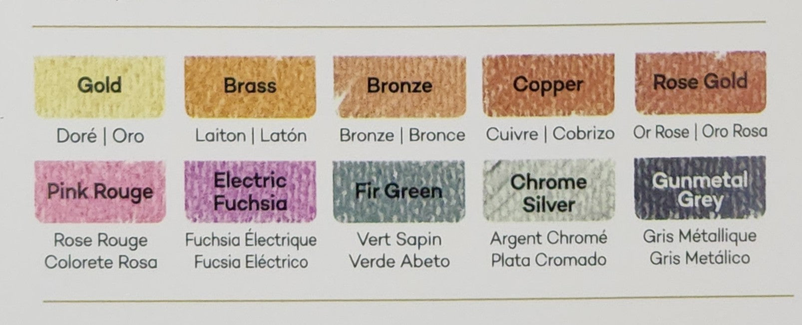 Mont Marte Metallic Soft Pastels 10pc