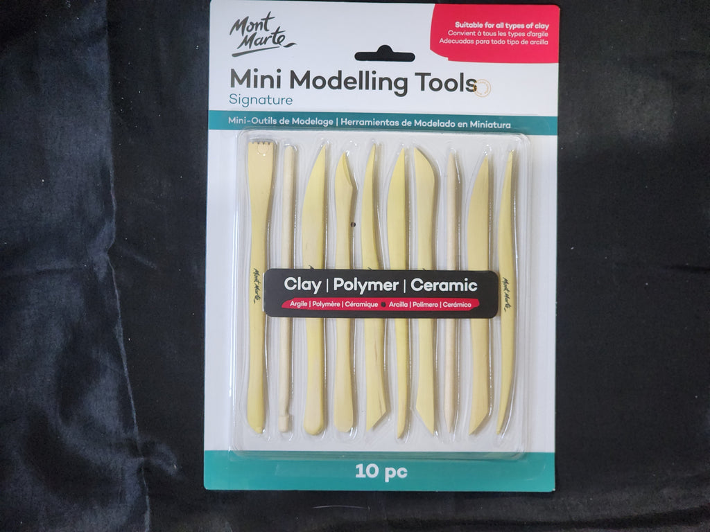 Mont Marte Mini Modelling Tools Boxwood 10pc