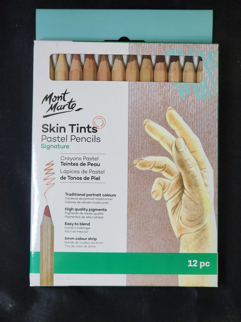 Mont Marte Skin Tints Pastel Pencils 12pc