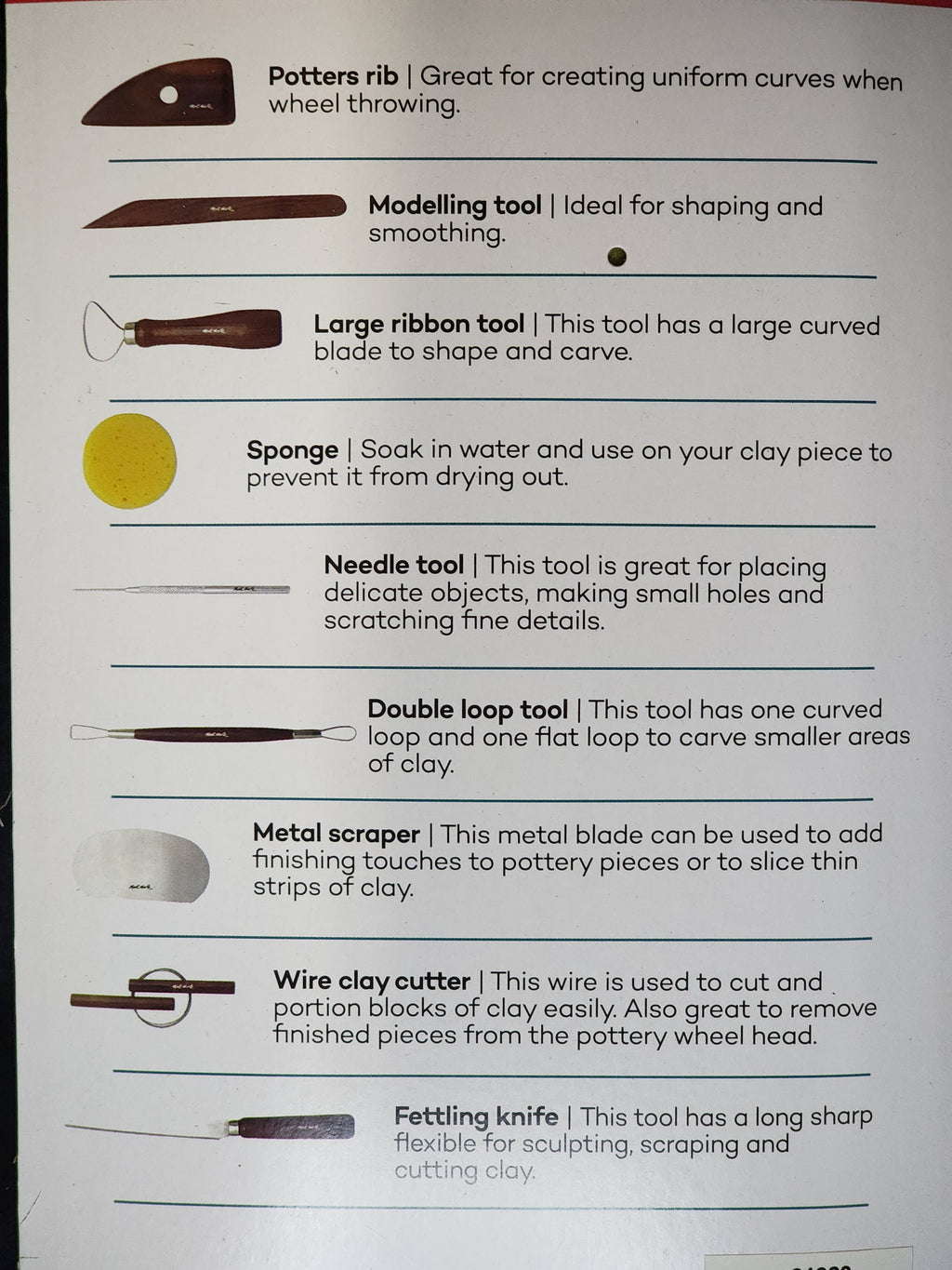Mont Marte Pottery Tool Kit 10pc