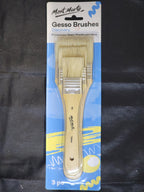 Mont Marte Gesso Brushes 3pc - Sizes 2/4/6