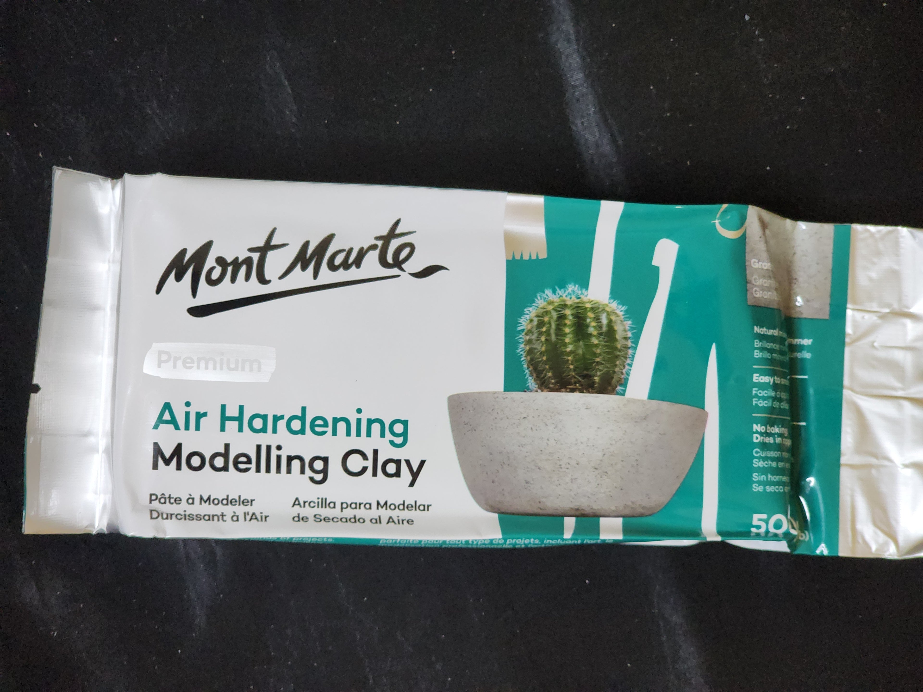Monte Marte Air Hardening Modelling Clay 500g - Granite