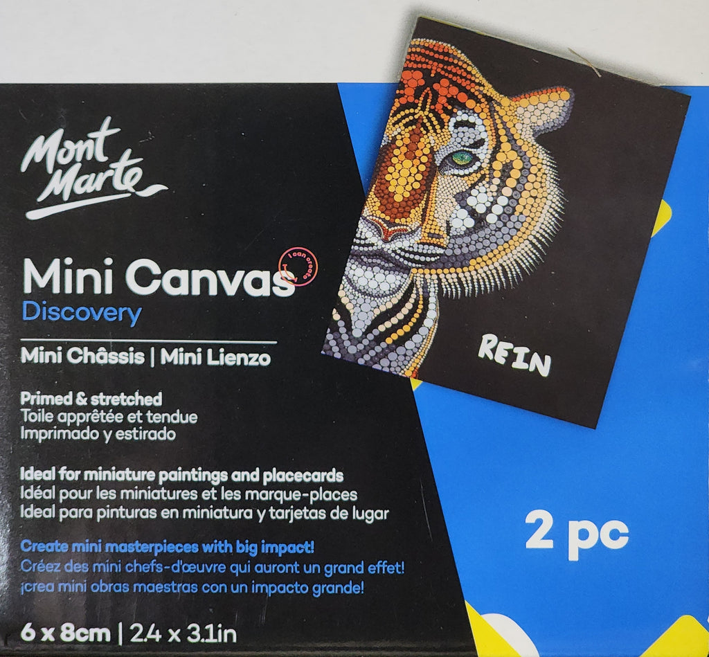 Mont Marte Mini Canvas 6 x 8cm - 2pc