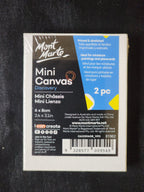Mont Marte Mini Canvas 6 x 8cm - 2pc