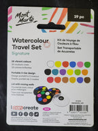 Mont Marte Watercolours Travel Set 19pc
