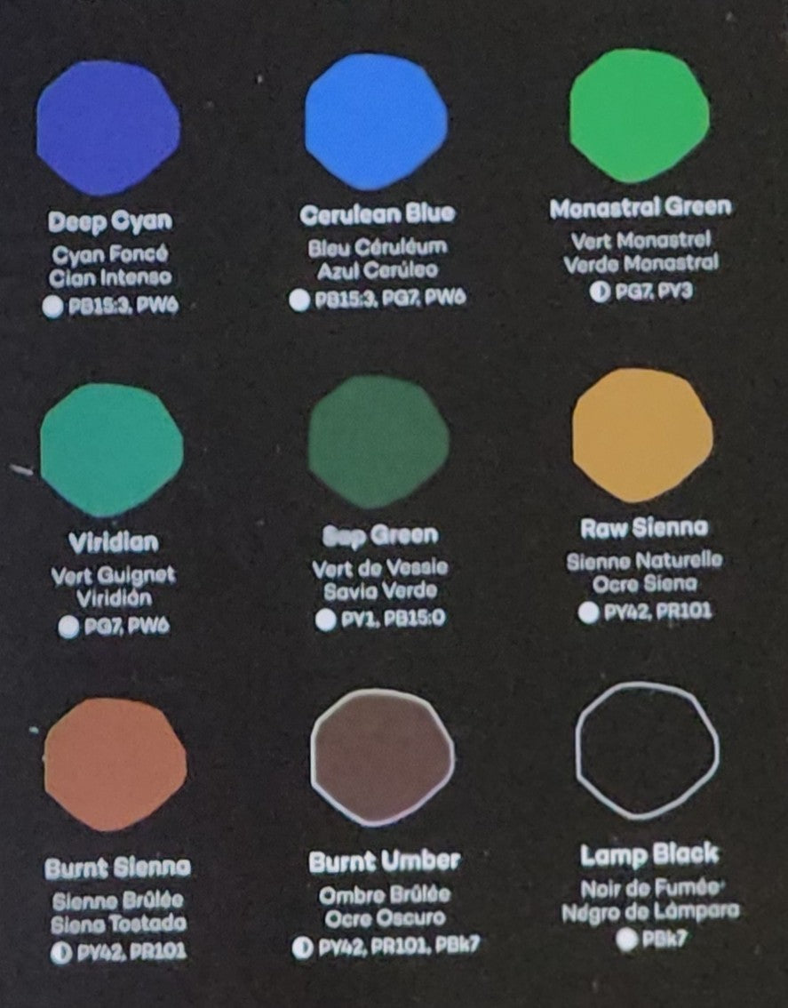 Mont Marte Acrylic Colour Paint Set 18pc x 36ml