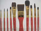 Mont Marte Brush Set in Wallet 11pc - Watercolour