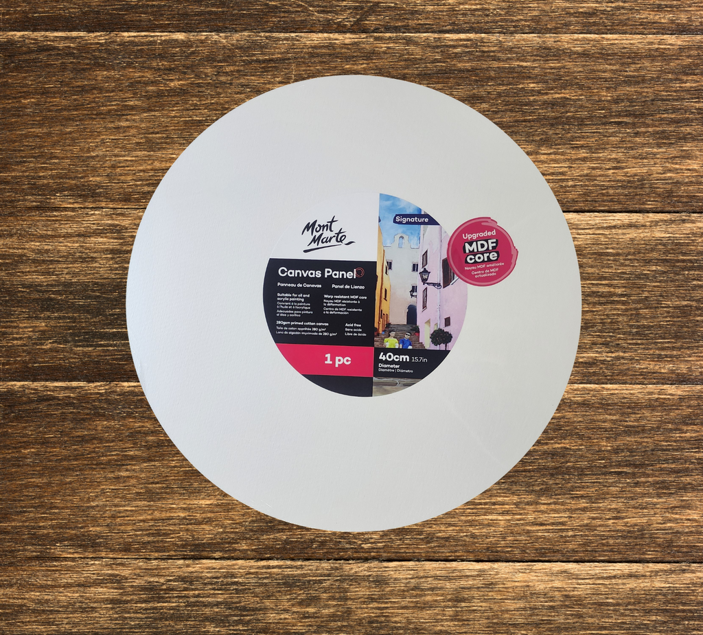 Mont Marte Canvas Panel Round 40cm