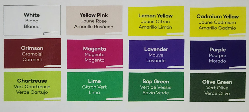 Mont Marte Ceramic Liquid Paint 26pc x 20ml