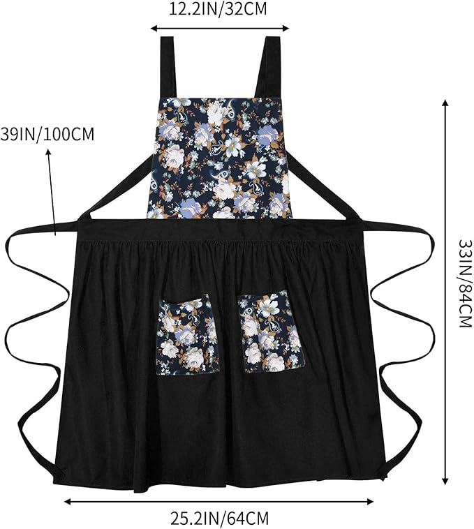 Cute Pinafore Apron with Pockets