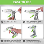 WORKPRO 7.2V Cordless Hot Melt Glue Gun Kit