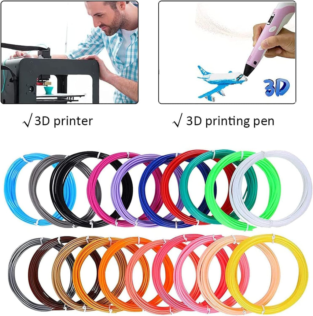 SCRIB3D Pen Filament Refill, 20 Colours