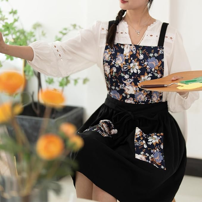 Cute Pinafore Apron with Pockets