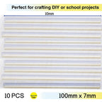 Hot Glue Sticks Clear 10pc