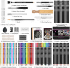 HIFORNY 100pc Drawing and Sketching Set