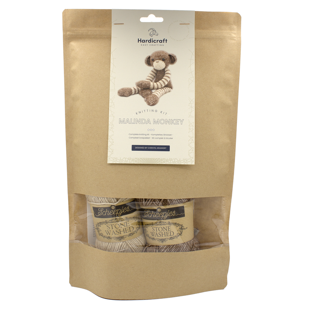 DIY Knitting Kit - Malinda Monkey