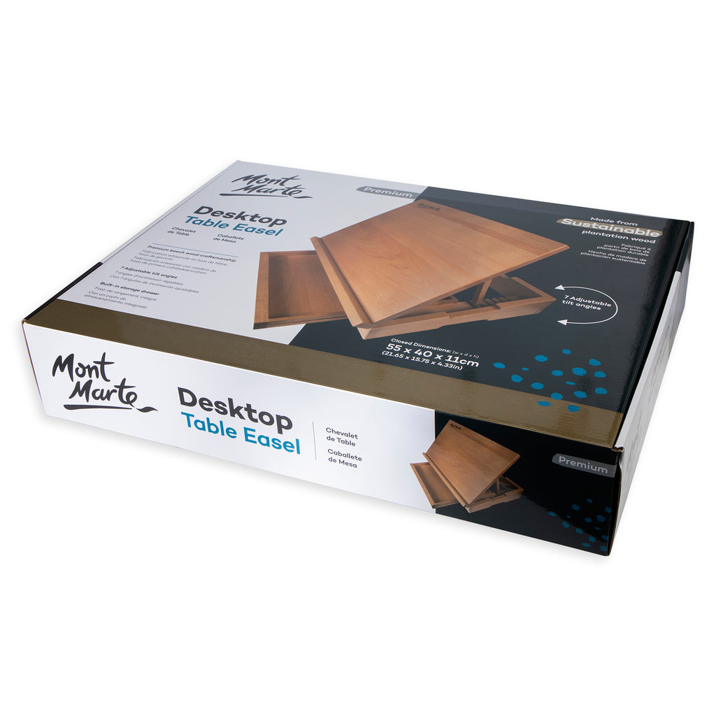 Mont Marte Desktop Easel Beech Wood