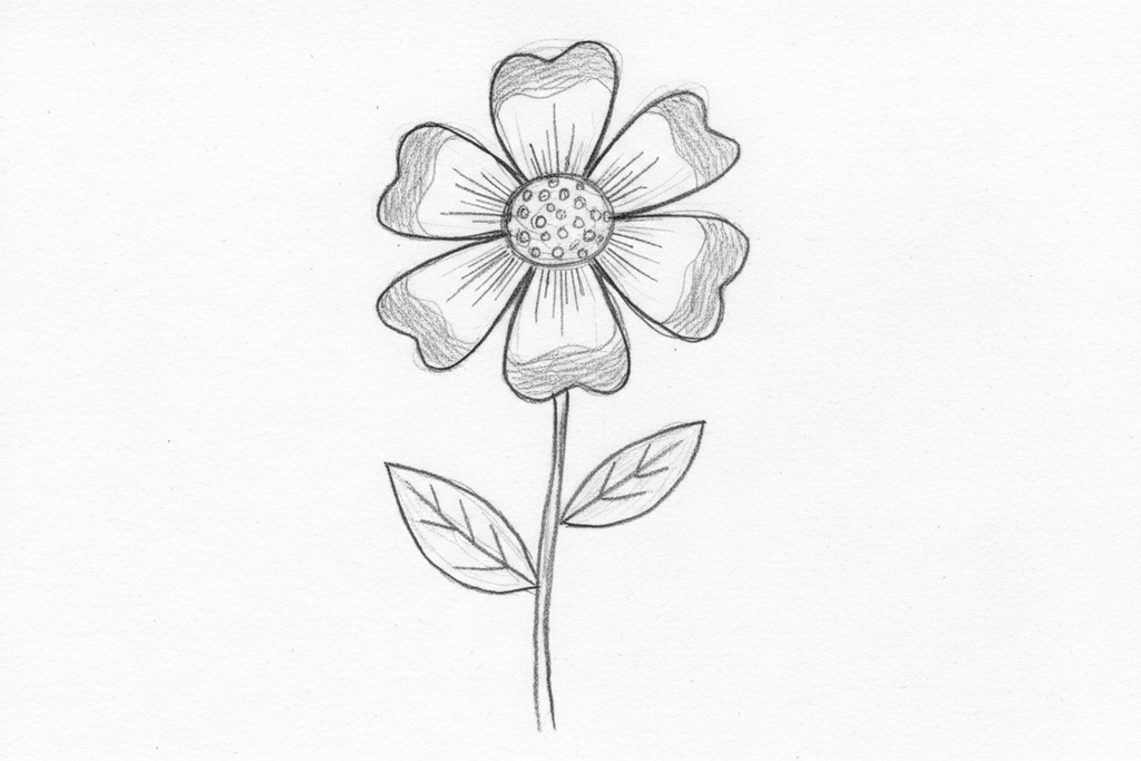 focus on the flower and give a bit more detail