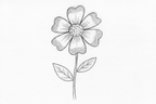 focus on the flower and give a bit more detail