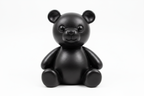 polymer clay teddy bear black in colour