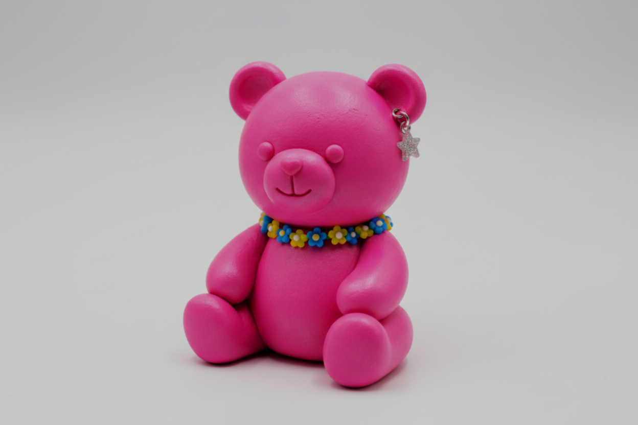 Mont Marte Make n Bake Polymer Clay 60g - Fluoro Pink
